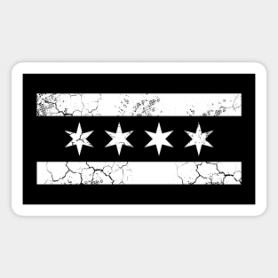 Chicago Flag White Alternate Magnet